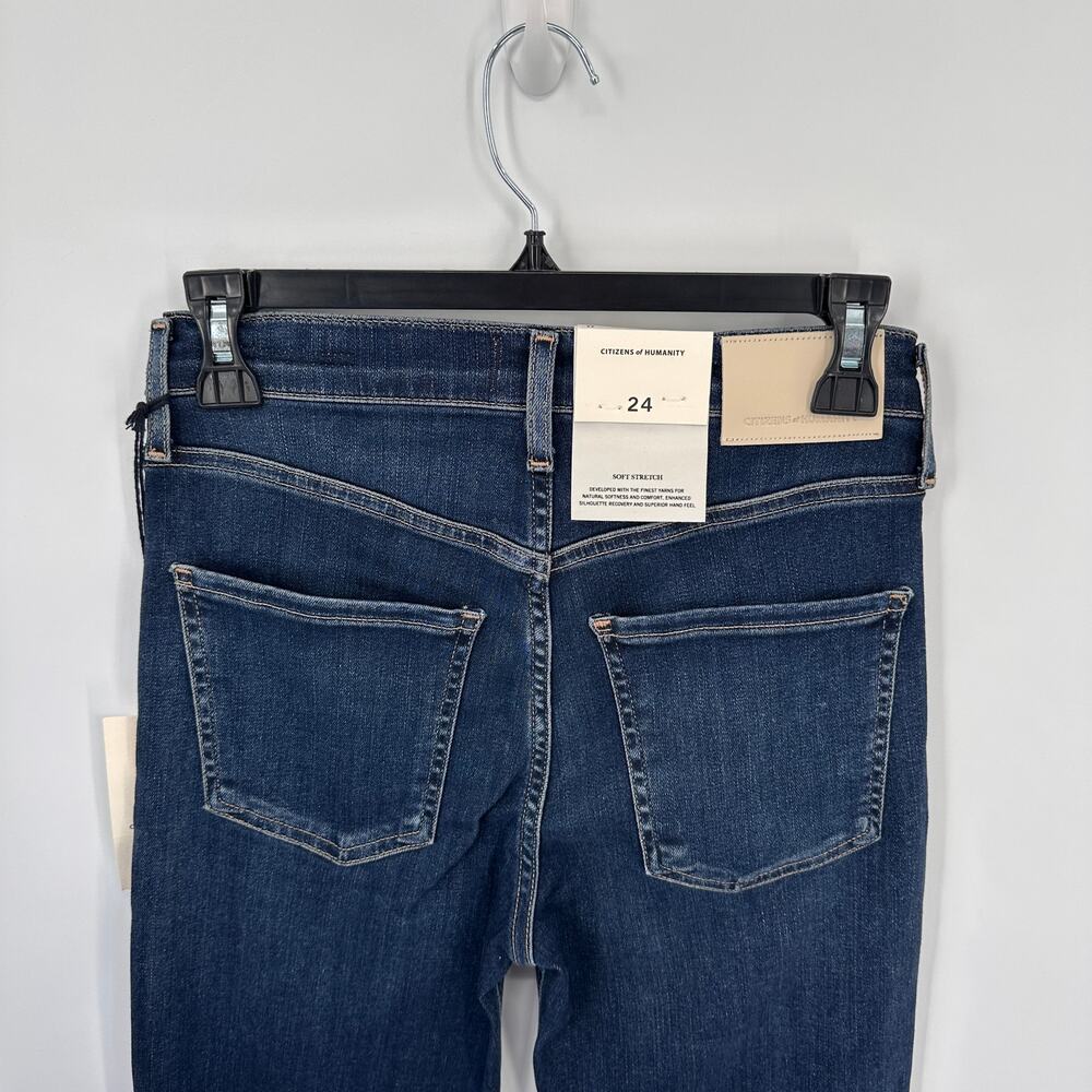 CITIZENS OF HUMANITY NWT Isola Straight Crop Denim Jeans in Courtland // 24 - Picture 8 of 11